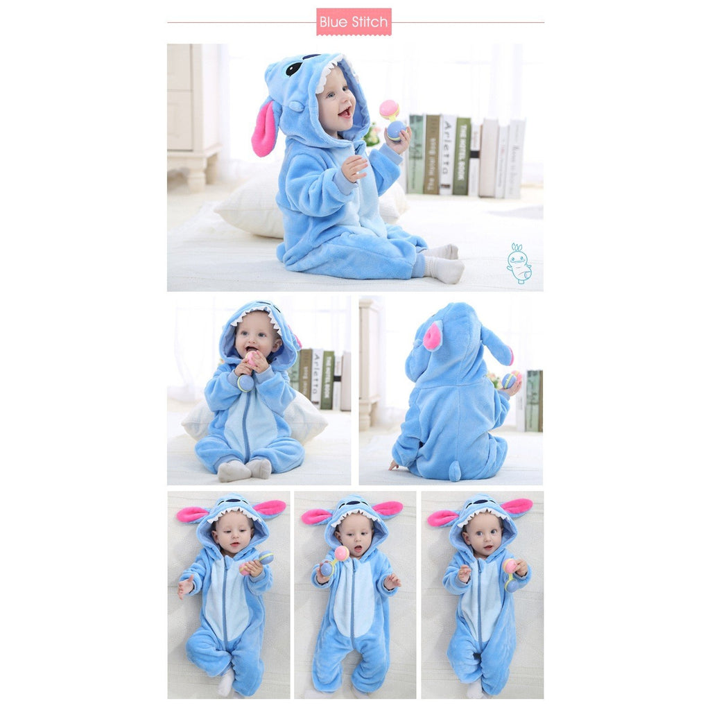 Kids Kigurumi Onesie Costume , Color - Pink Stitch – #1 The First