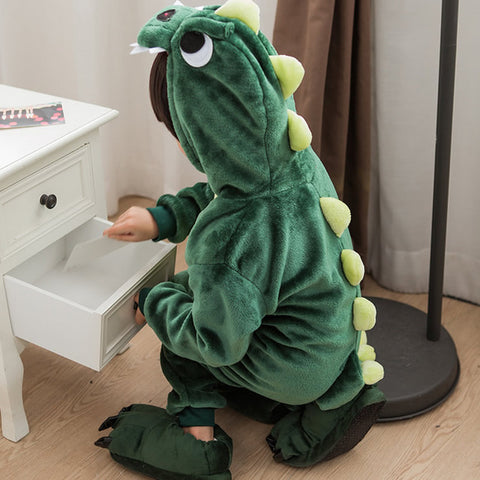Kids Kigurumi Onesie Costume , Color - Green Dinosaur-#1 The First Place For your Kugurumi Costume Onesie - #ImportKigurumi