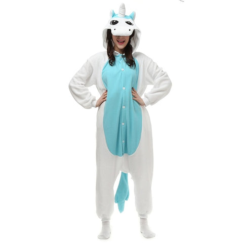 Adults Kigurumi Costumes Onesie , Color - blue unicorn-#1 The First Place For your Kugurumi Costume Onesie - #ImportKigurumi